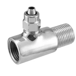 Adaptador de Parede para Filtro Bebedouro Purificador de Água 8MM em Metal Cromado