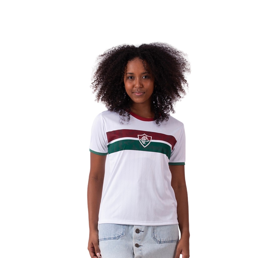 Camisa Fluminense Fc Stencil Feminina Licenciada Original · foto 2