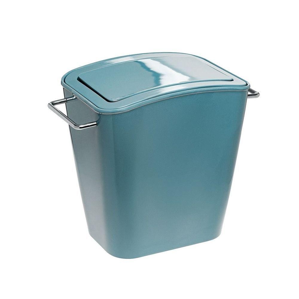 Lixeira 10 Litros Com Alças De Melamina Verde em Oferta na Shopee