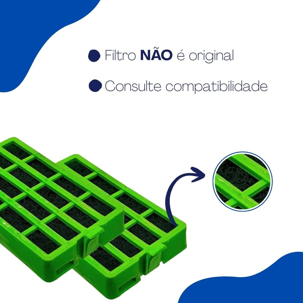 Kit 5 Filtro Anti Bacteria para Geladeira Bem Estar W10515645