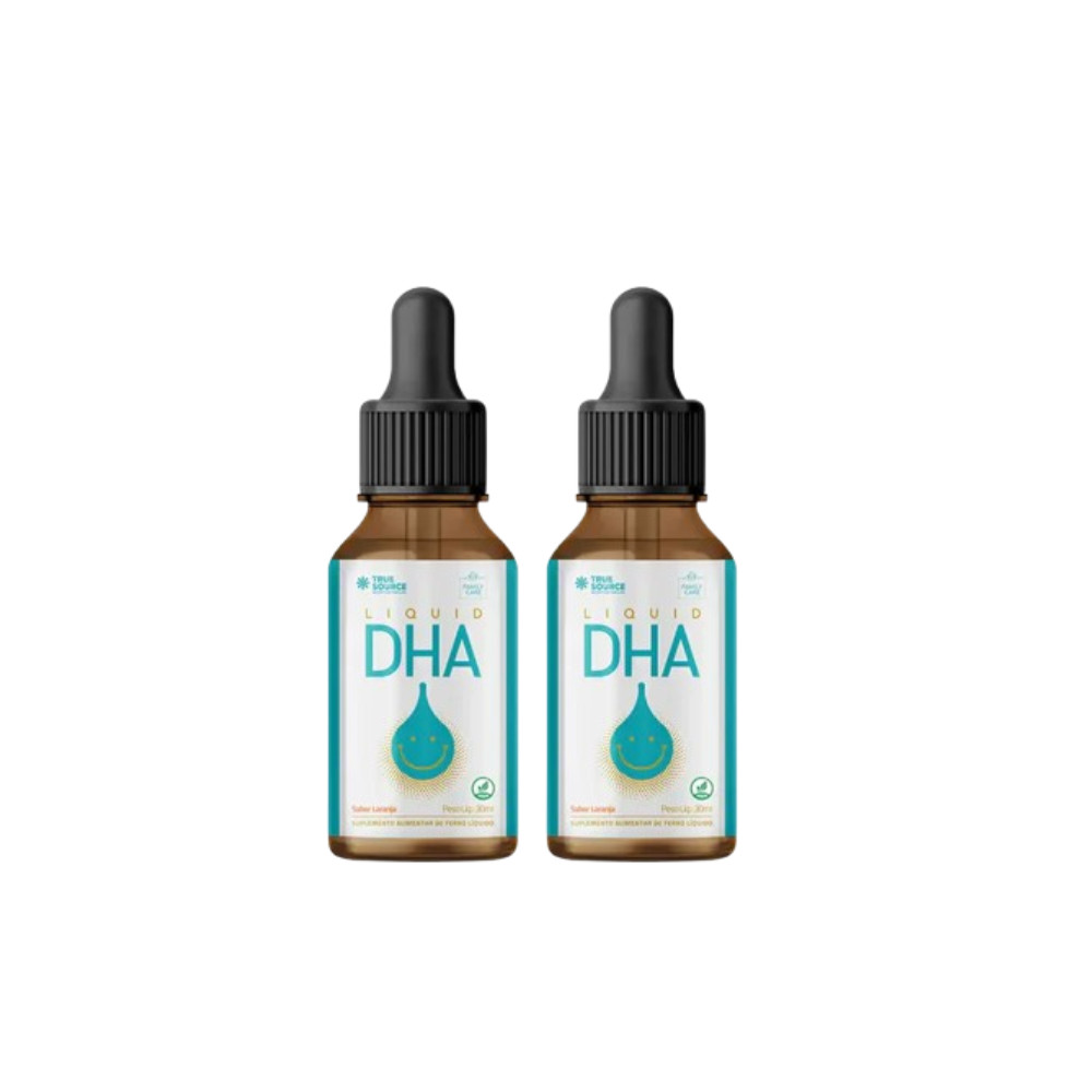 Kit 2x True Source DHA 30ml Laranja – Óleo de Peixe, Ômega 3, DHA Concentrado