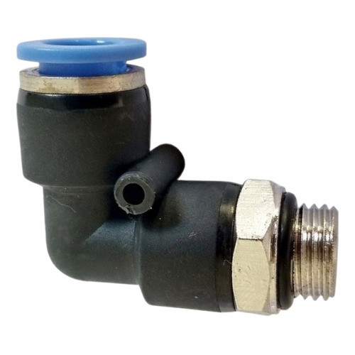 10 pçs conexão pneumática cotovelo macho 1/4 bsp x tubo 12mm