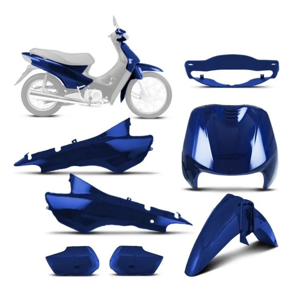 Kit Roupa Carenagem Plasticos Honda Biz 100 98 99 00 03 05