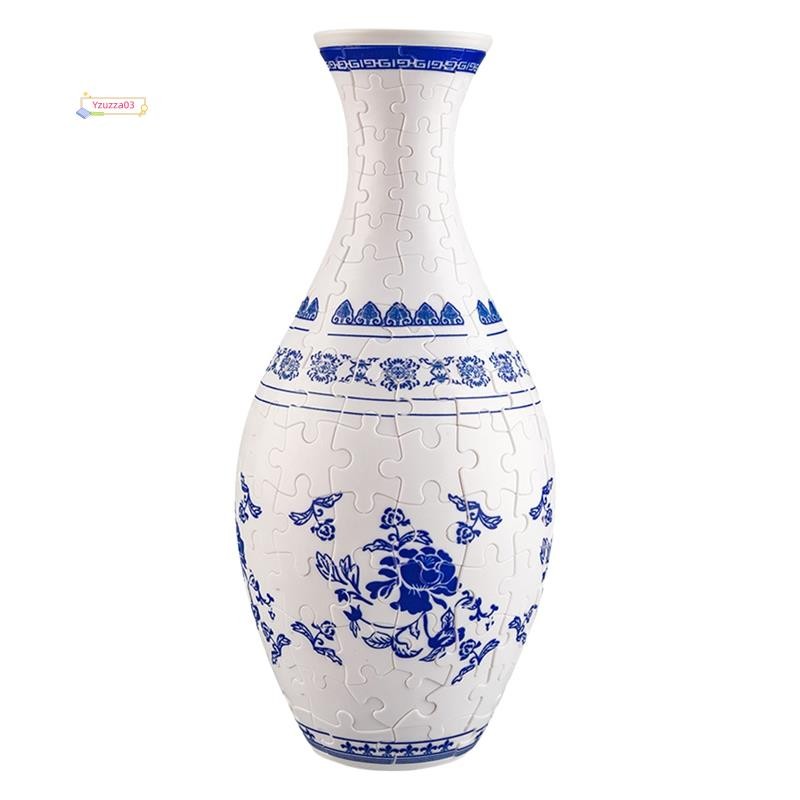 [Hot]Vasos De Quebra-Cabeça 3D DIY Decoração De Sala De Estar Arranjos De Flores Casa Brinquedos De Presente