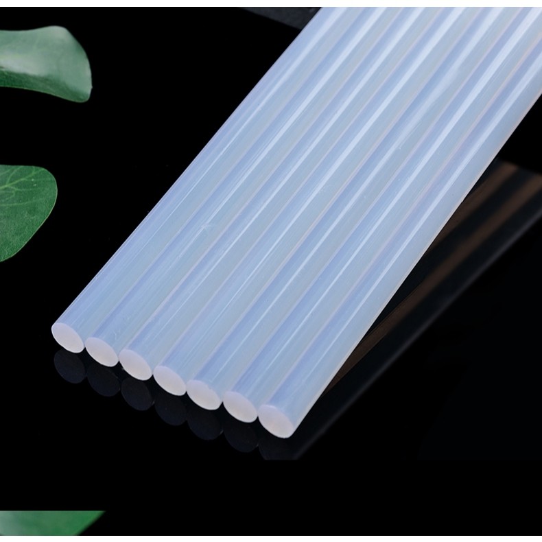 Kit 9 Unidade Bastao Cola Quente Refil Profissional Transparente Fina 7mm x 18cm