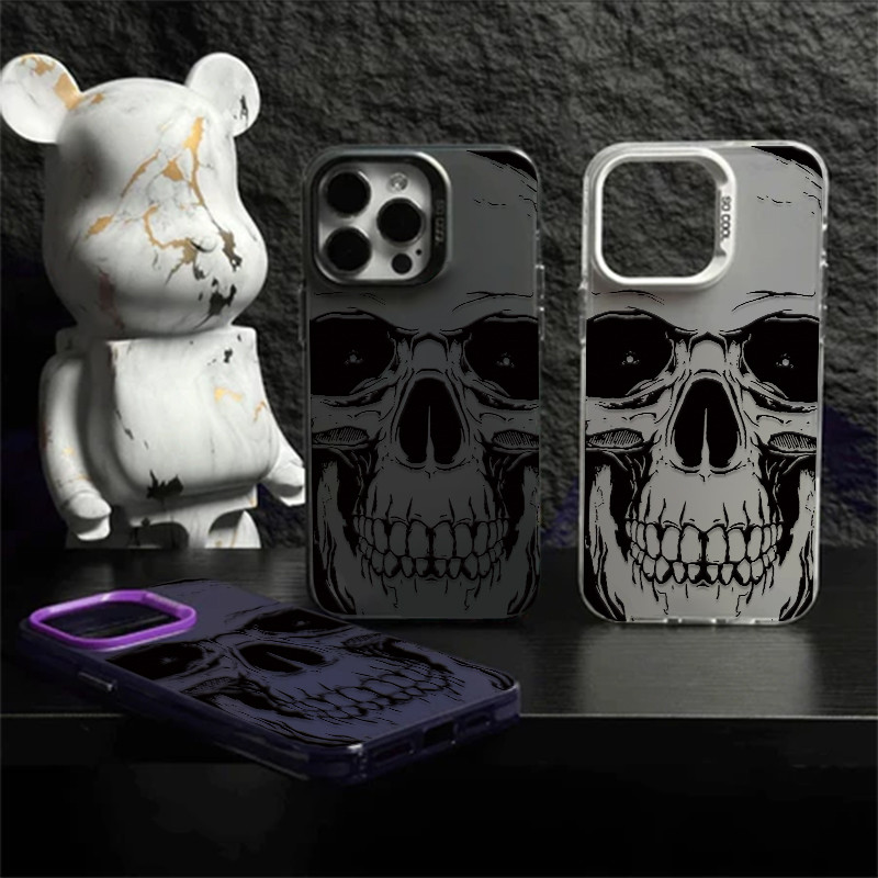 Capinha Crânio Assustador Anti-impacto Para Redmi K80 PRO A5 14C Nota 14 13 12 11 10s 9s Poco F7 ULTRA X7 M4 F6 X6 Casos em Oferta na Shopee