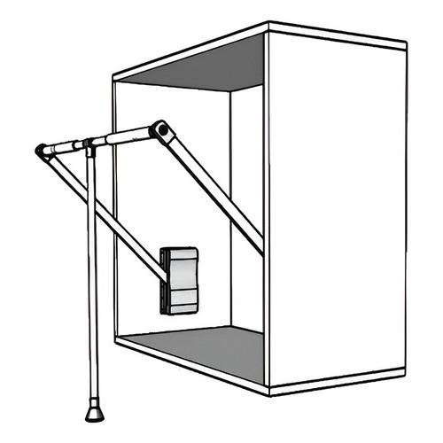 Cabideiro Extensível Articulado Forte Cromado 830-1150mm