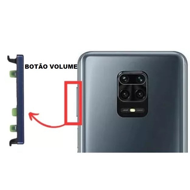 Botões Lateral Volume Compativel com Redmi Note 9s / Note 9 Pro — imagem 2 de 2