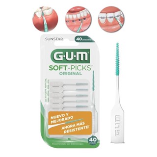 Soft Picks Original - Palitos Interdentais c/ 40 unidades e Estojo Portátil - GUM em Oferta na Shopee