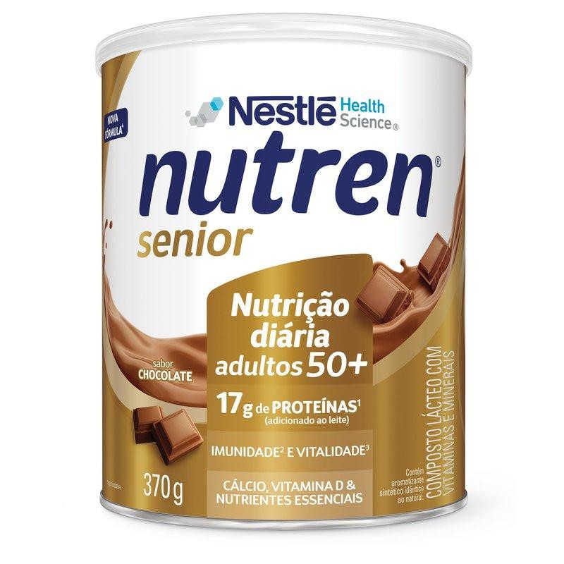 Complemento Alimentar Nutren Senior Sabor Chocolate 370g em Oferta na Shopee