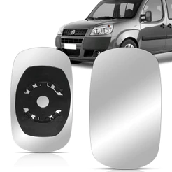 Lente Espelho Retrovisor Doblo 01 02 03 04 05 06 07 08 09 10 11 12 13 2014 2015 2016 2017 2018