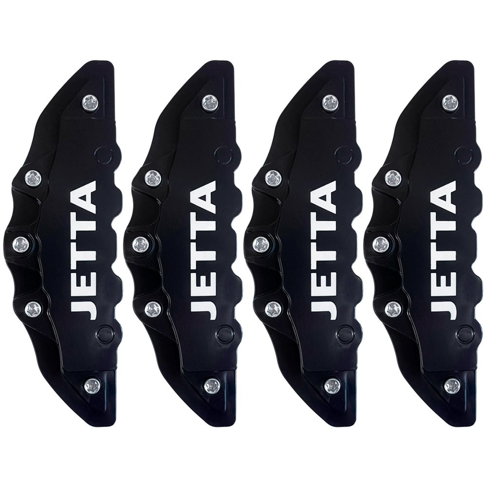 Kit com 4un Capa de Pinça Freio para Jetta TSI GLI Rline Confortline Preta
