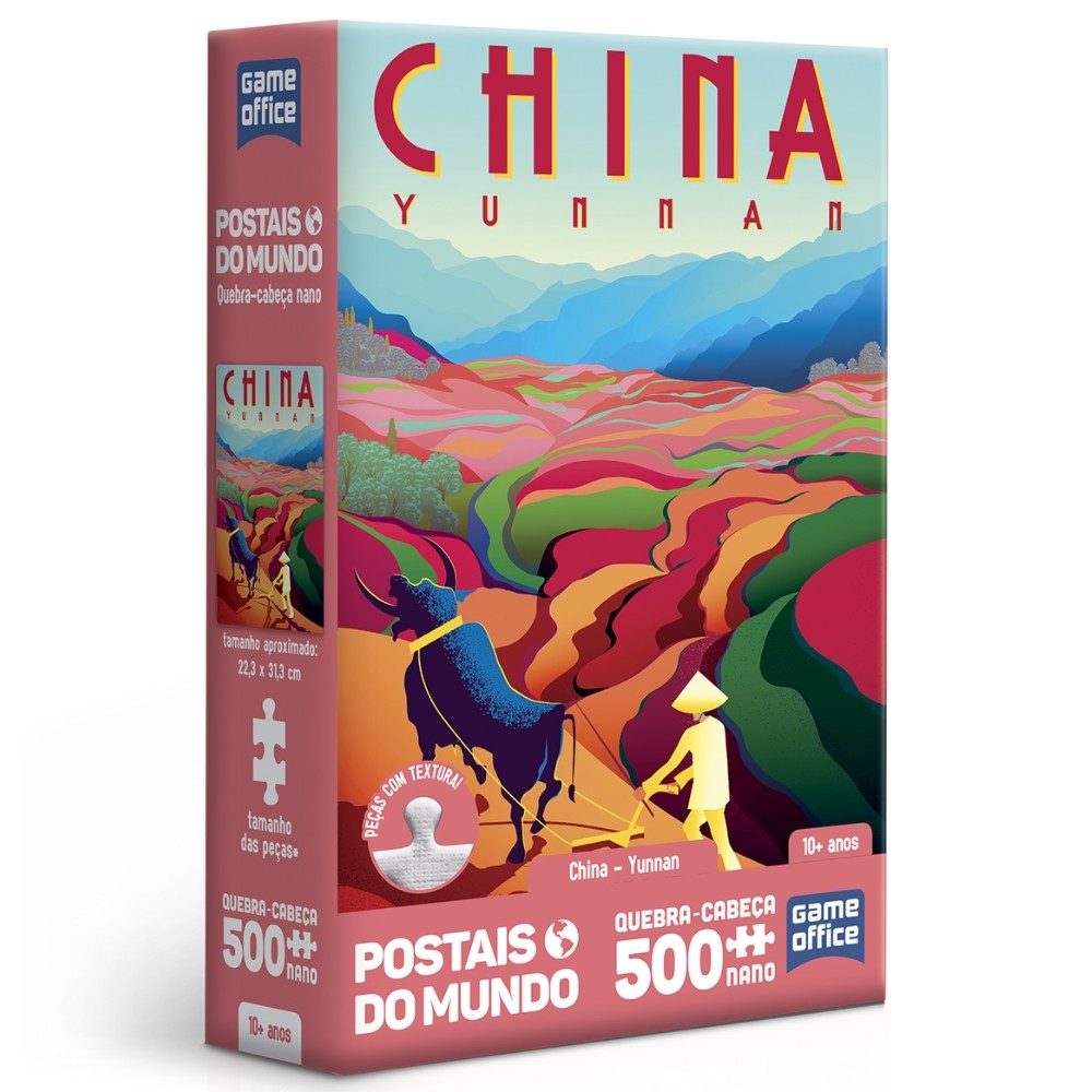QUEBRA CABEÇA NANO CHINA YUNNAN POSTAIS DO MUNDO 500 PEÇAS PEQUENA TOYSTER PUZZLE PAISAGEM TURÍSTICO em Oferta na Shopee
