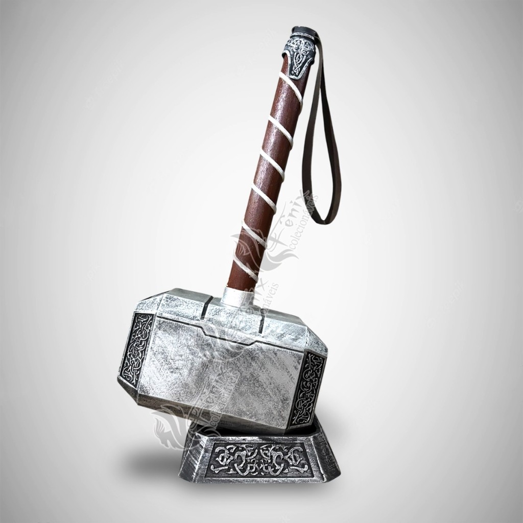 Martelo Thor Mjolnir Escala 1:1 Tamanho Real Marvel Cosplay vingadores