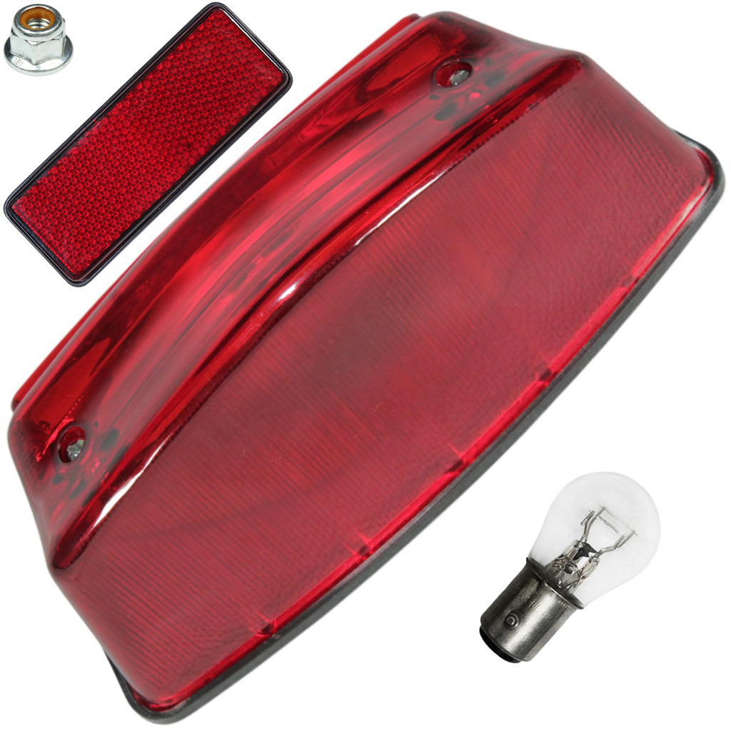 Lanterna sinaleira traseira completa com lâmpada YBR125 2006 a 2008 vermelha com refletor