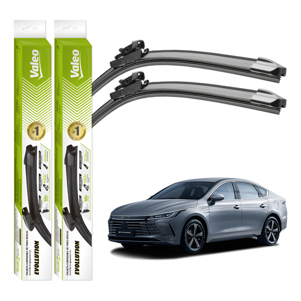 Par Palhetas Limpador Parabrisa Valeo Byd King 2024 A 2025 em Oferta na Shopee