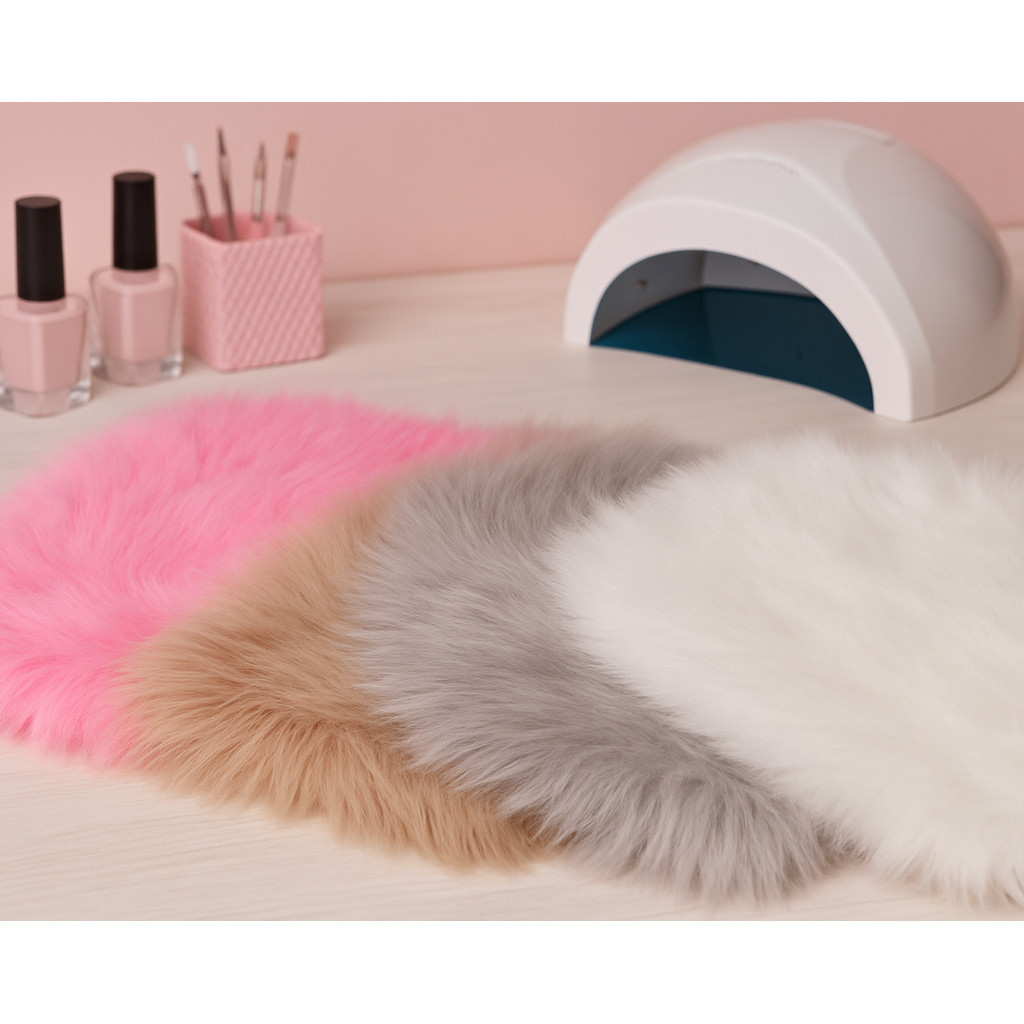 Tapete Peludo Pelúcia Para Fotos Manicure 30x30cm em Oferta na Shopee