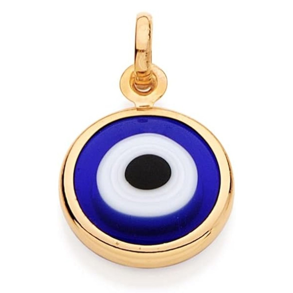 Pingente olho grego banho em ouro 18k
