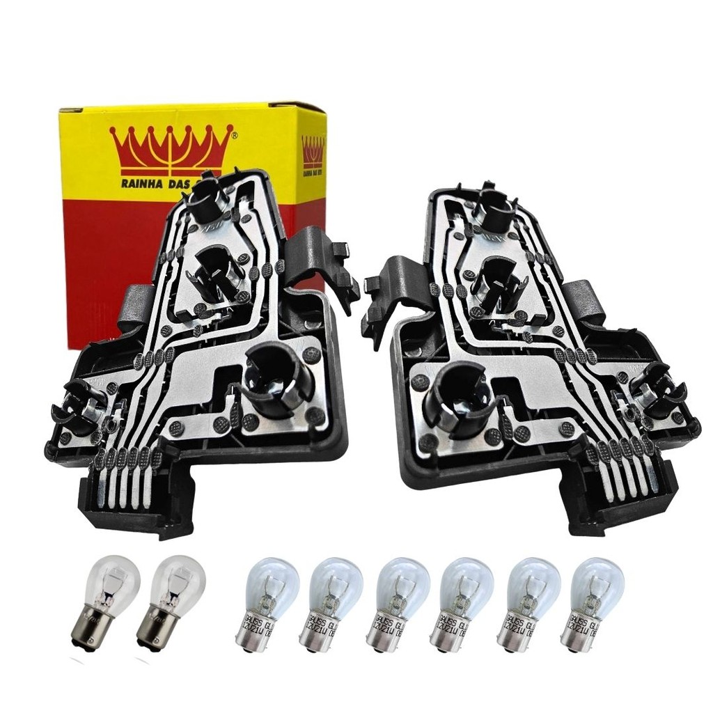 Kit Soquete Lanterna Traseira Para Gol G3 2000 a 2005 Circuito Lampada  Gol G3 Com Lampadas