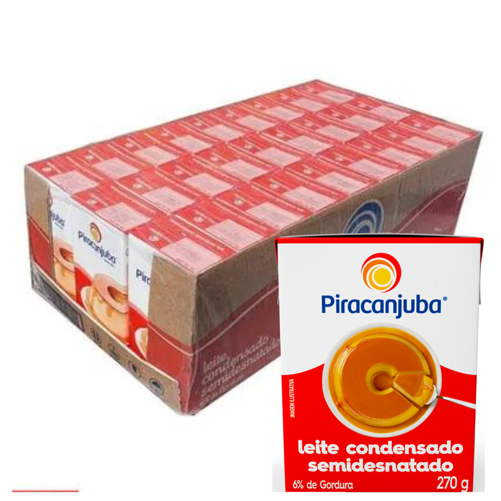 Kit 27 Leite Condensado Semidesnatado Piracanjuba 270g