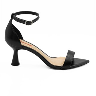 Sandália Zatta Bico Folha Salto Taça Aisha Preto em Oferta na Shopee