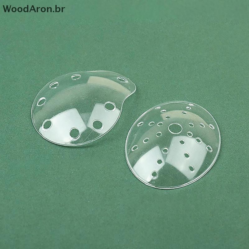 WoodAron Proteção Para Os Olhos Olho Respirável Único Plástico Poroso Transparente Oftálmico Oval br