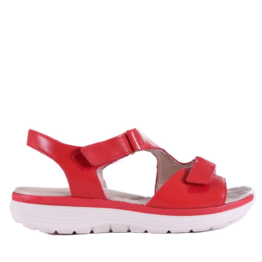 Sandália Comfortflex Feminina Casual 24-46402 Vermelho em Oferta na Shopee