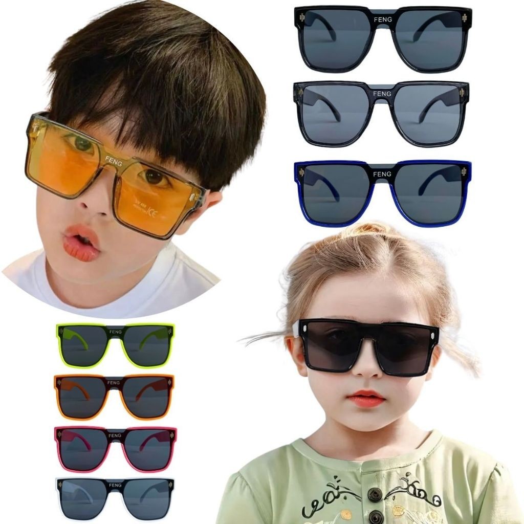 Óculos de Sol Infantil Proteção e Estilo para os Pequenos Atividades ao Ar Livre Unissex Estilo Fashion