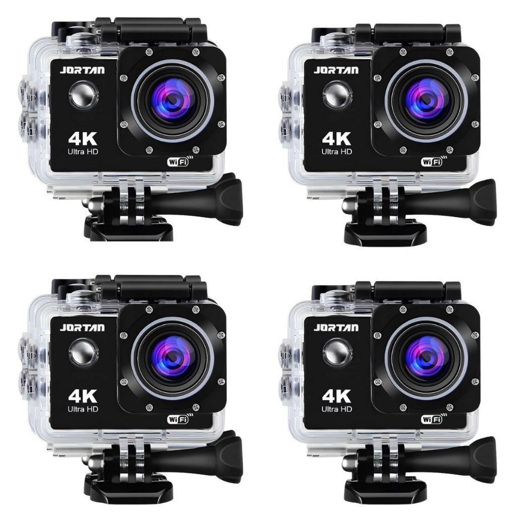 Kit 4 Câmera WIFI esportiva Full HD 4K à prova d'água