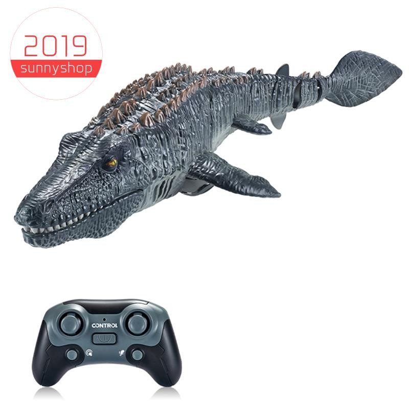 2.4GHz Rc Dinossauro Brinquedos Barco De Controle Remoto À Prova Dwaterproof Água Piscina Lago Banheiro Crianças Para Me