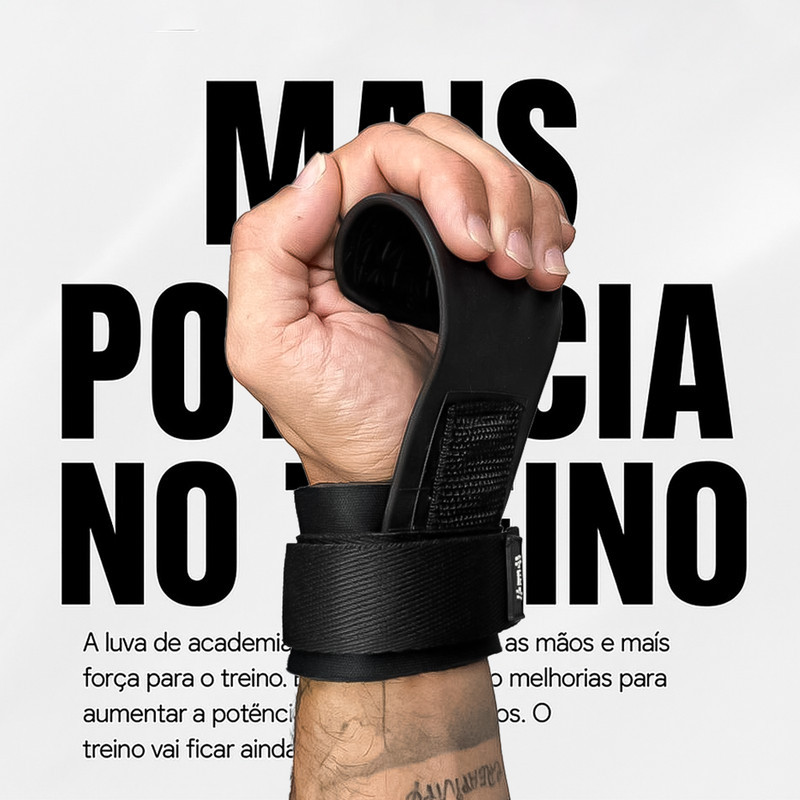 MaxGrip Luva Apoio Energia Explosiva Halterofilismo Premium Limitado