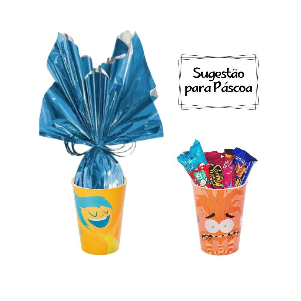 Detalhes do Kit 8 Copos Divertidamente Páscoa Lembrancinha Dia das Crianças Plasútil