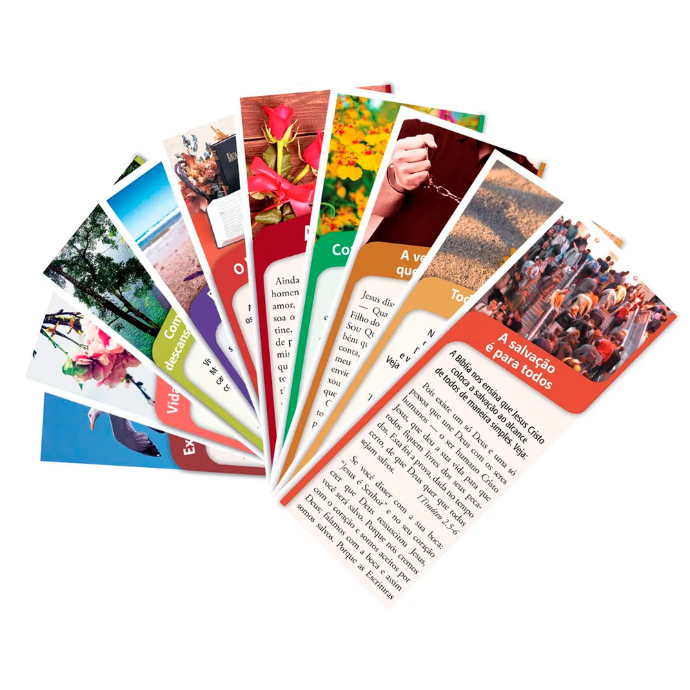 100 Folhetos - Para Evangelização - Varios Temas Sortido em Oferta na Shopee