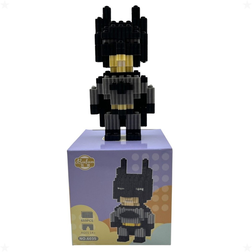 Nano Bloco Mágico de Montar Batman Gothan Lego Brinquedo