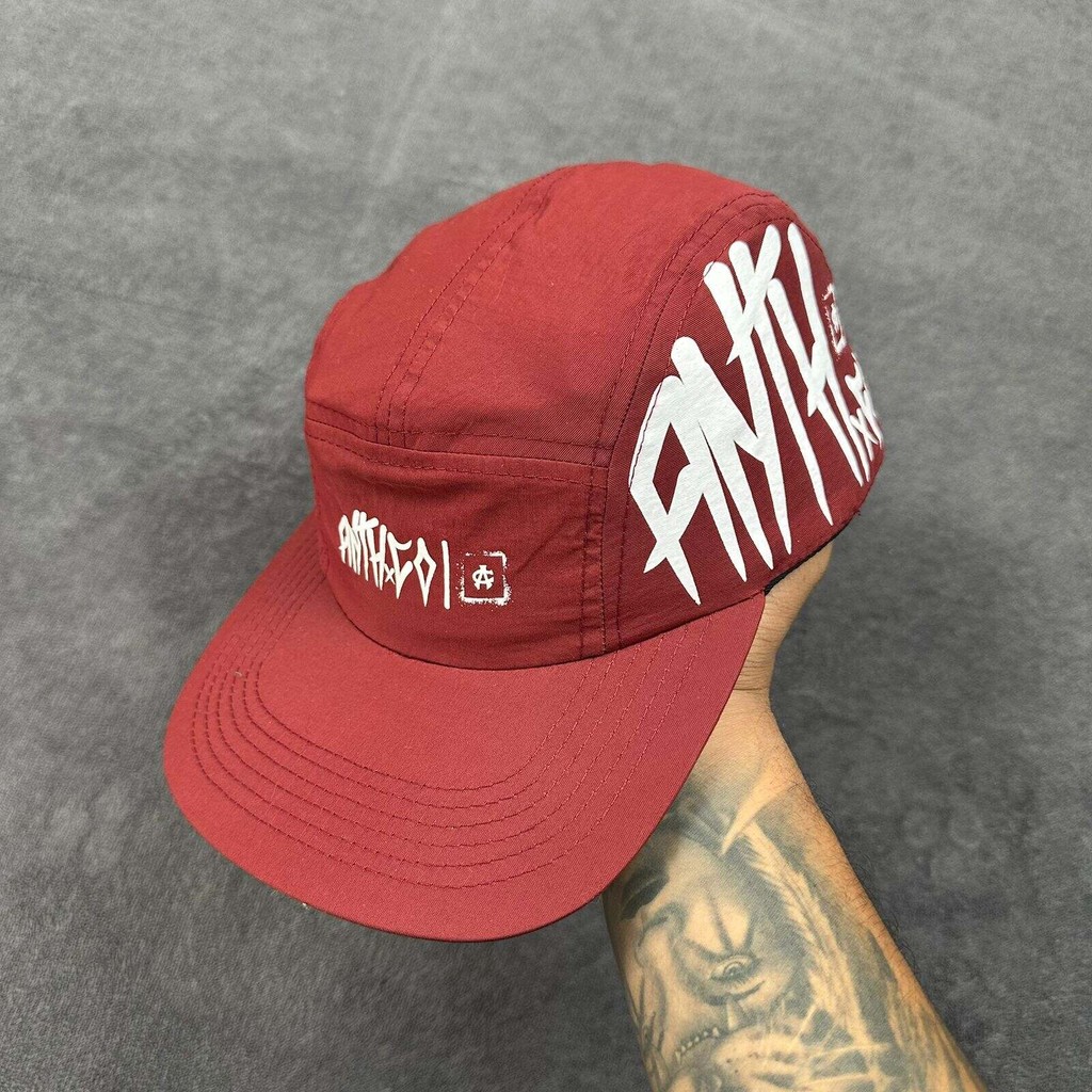 Boné Five Panel Anth Co Impermeável Bordô
