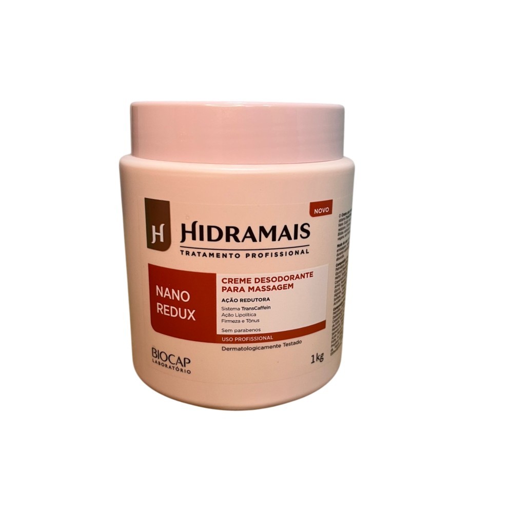 Creme Para Massagem Nano Redux 1 Kg  Ação Lipolítica