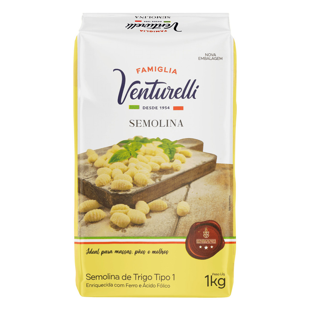 Farinha de Trigo Venturelli Semolina 1kg em Oferta na Shopee