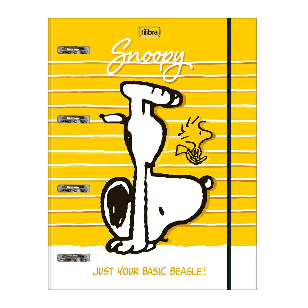 Fichário universitário 4 argolas Snoopy 396664 Tilibra