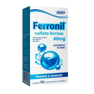 Ferronil 40mg 50 Comprimidos Revestidos em Oferta na Shopee