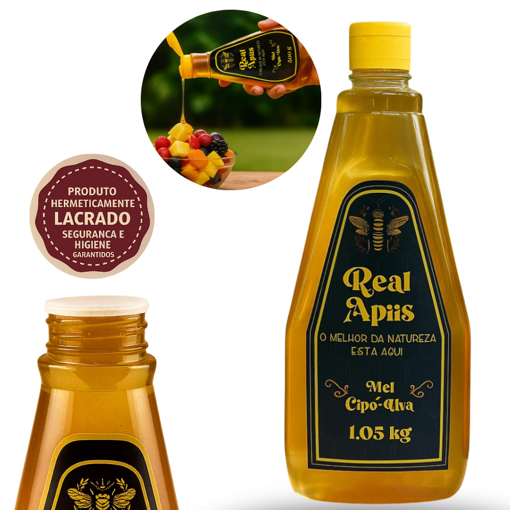Mel de Cipó-Uva 1kg –  Natural, 100% Puro, Sabor Suave, Sem Adição de Aditivos, Original Organico, Artesanal, Premium