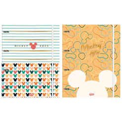 Caderno Argolado Universitário Capa Dura 80 Folhas Mickey Arts - 1 Unidade Sortida