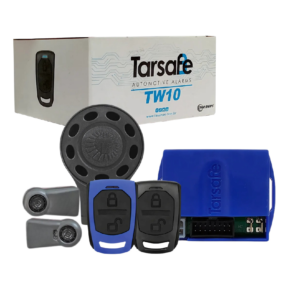 Alarme Automotivo Tarsafe Universal Tw10 G4 2 Controles Tr5