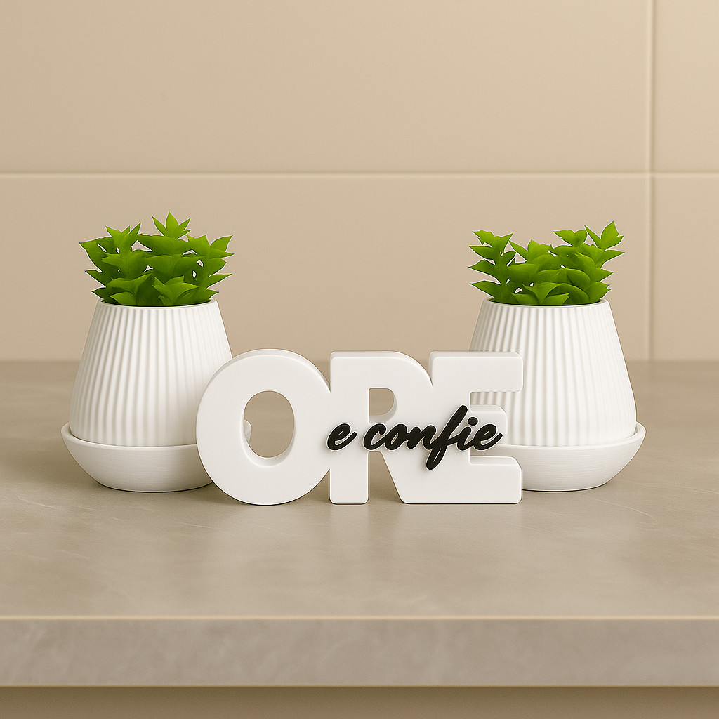 Decoração para Sala com Palavra Ore e confie super resistente, alta qualidade Decoração BIG Bricks em Oferta na Shopee