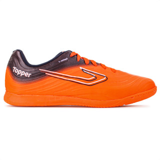 Chuteira Topper Futsal Forza III Laranja e Azul Marinho - Masculino em Oferta na Shopee