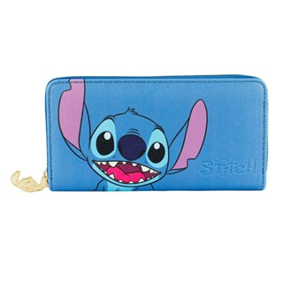 Carteira Retangular Azul Stitch 10x20cm Original Disney Presente Criativo DMG9020-ST5-D em Oferta na Shopee