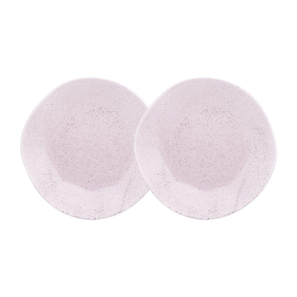 Conjunto 2 Pratos Rasos 27,5cm Ryo Pink Sand Porcelana Oxford em Oferta na Shopee