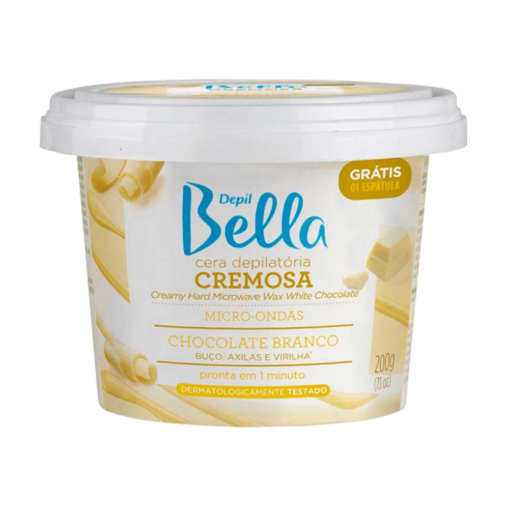 Cera Depilatória Micro-ondas Chocolate Buço Depil Bella 200g em Oferta na Shopee