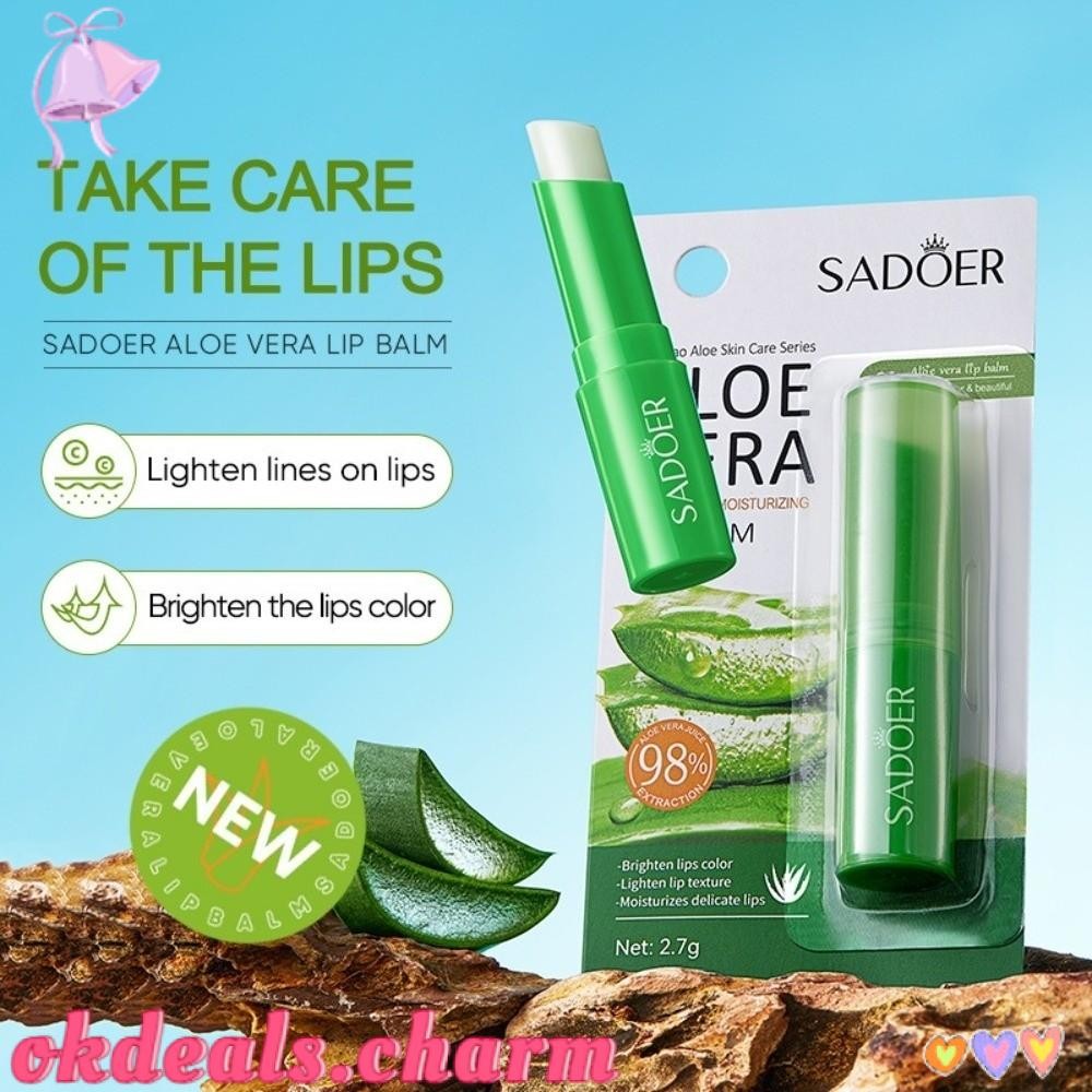 OKDEALS Bálsamo Labial Hidratante , De Longa Duração Com Vitaminas , Primer De Batom De Maquiagem Anti-Rachaduras