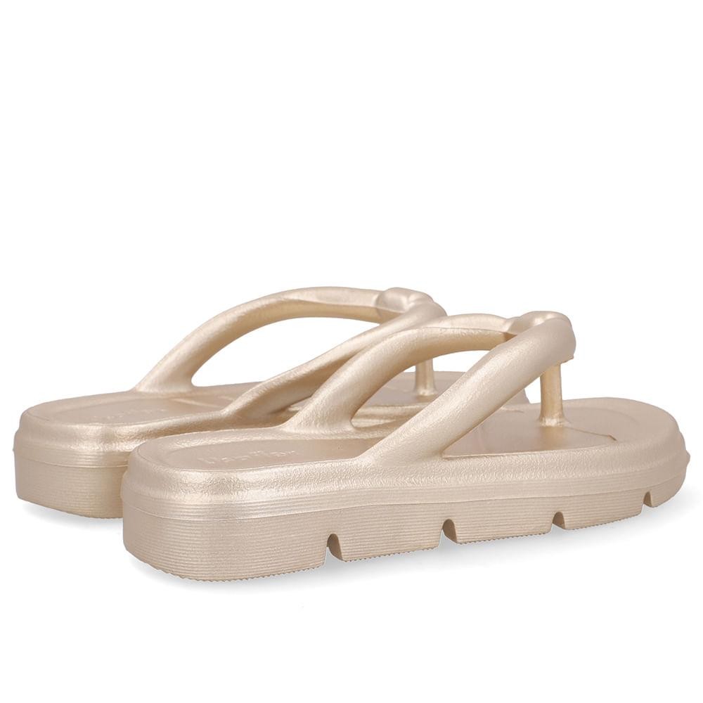 CHINELO USAFLEX DEDO POOFY METALIZADO REF AH30002 FEMININO