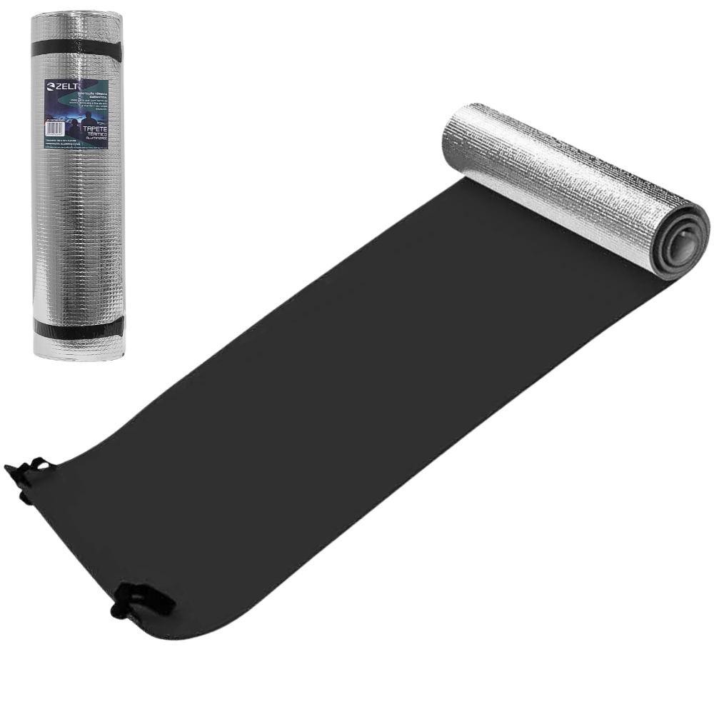 Colchonete Isolante Térmico Aluminizado Solteiro em EVA Camping Aventura ZELT